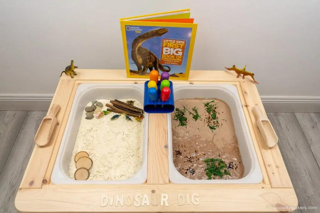 Dinosaur Sensory Bins