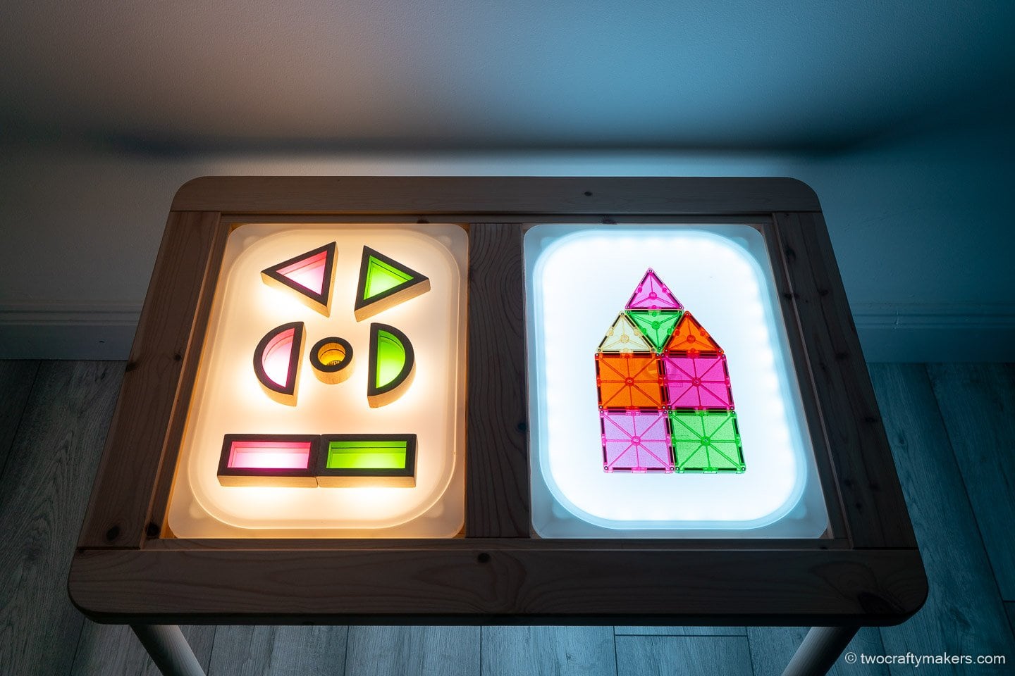 DIY Light Table Ikea Hack Two Crafty Makers