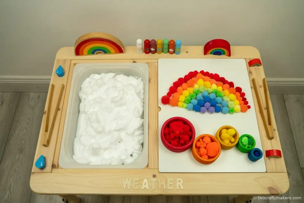 Rain Sensory Bin Ideas