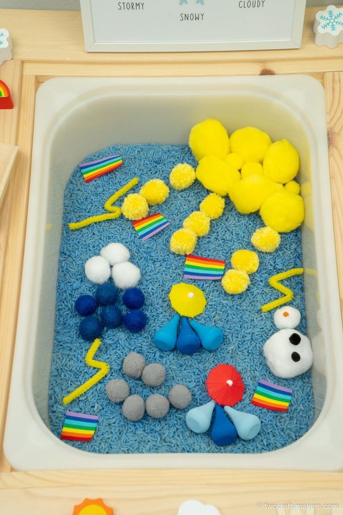 Weather Sensory Bin