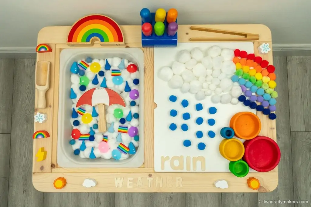 Weather Sensory Bin