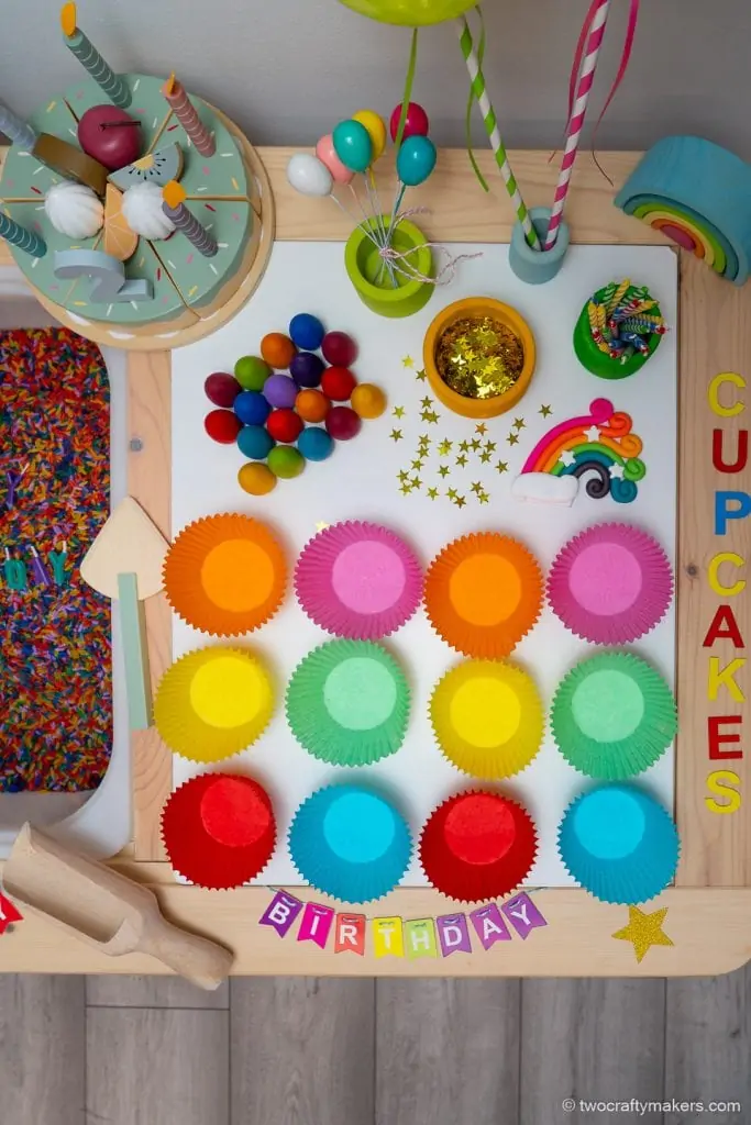 Birthday Sensory Bin Ideas