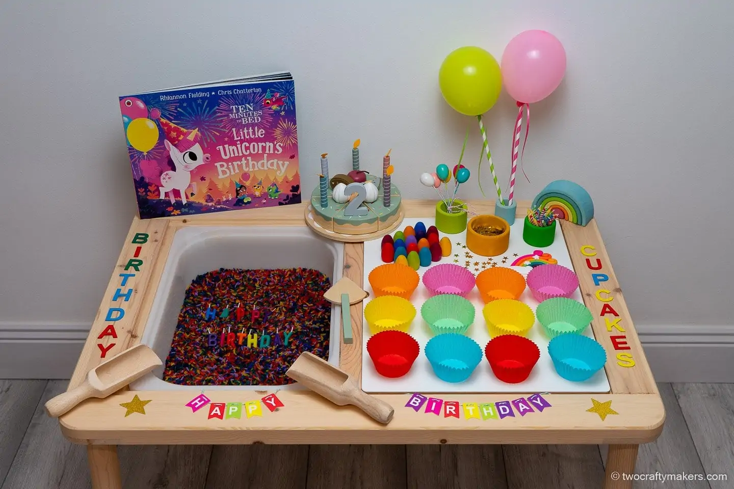 Birthday Sensory Bin Ideas