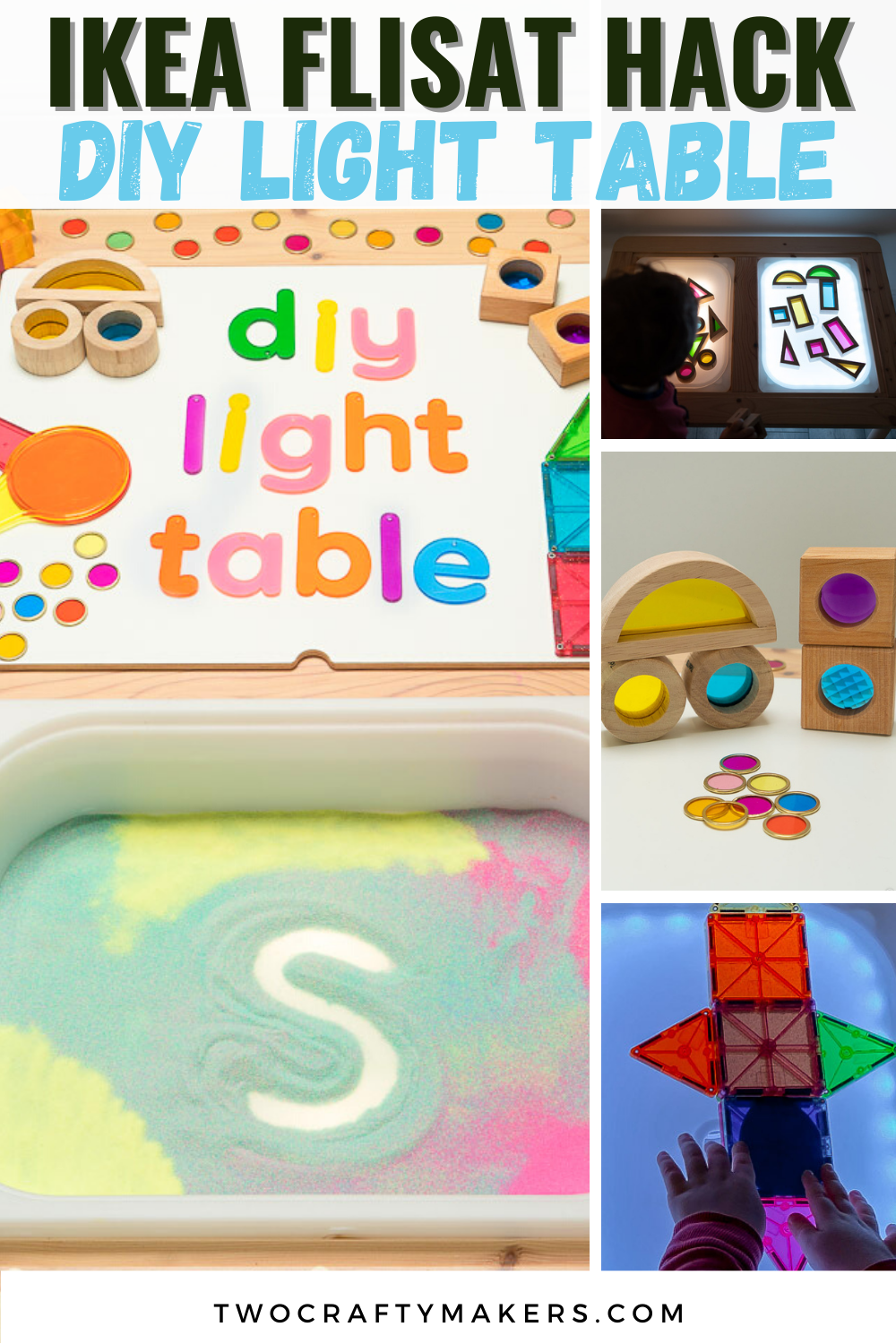 DIY Light Table Ikea Hack Two Crafty Makers